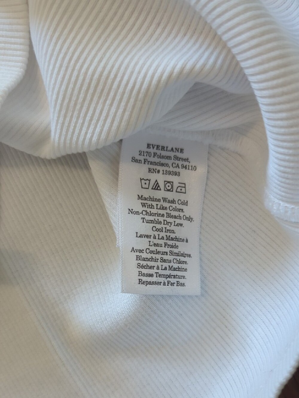Everlane Cream Ribbed Henley Tank - Picture 3 of 6